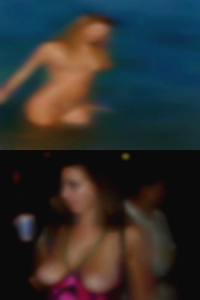 Two sides to view a naked girls back gold coin.